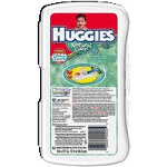 Huggies Natural Care  Baby Wipe Travel Pack Unscented, Aloe and Vitamin E, Re-sealable Refills and Travel Packs. - PK of 16 EA
