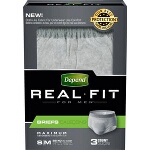 Depend Real Fit Briefs for Men, Small/Medium, 28