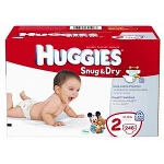 HUGGIES Snug & Dry Disposable Diapers Size 5 - BG of 27 EA