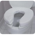 Mabis DMI Healthcare Toilet Seat Velcro Cushion, 2