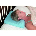 Mabis DMI Healthcare Foam Cervical Comfort Pillow with Cotton Cover, 16