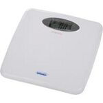 Health O Meter Scales Professional Home Care Digital Floor Scale 440 lb Capacity, White, Durable Non-skid Platform Mat - 1 EA