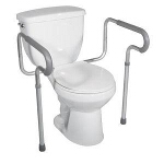 Toilet Safety Frame, 300 lb Weight Capacity - 1 EA