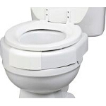 Maddak Inc Secure Bolt Elevated Toilet Seat 600lb, 17-3/4