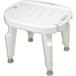 Maddak Inc Bath Safe Adjustable Shower Seat No Back Retail 300lb, 22-1/2