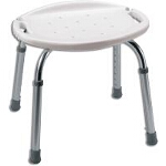 Carex  Adjustable Bath and Shower Seat without Back, 17
