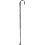 Mabis DMI Healthcare Deluxe Adjustable Aluminum Cane with Derby Handle Silver, 31