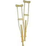 BSN Jobst  Wooden Crutches Medium, Adjusts to 5 ft 6