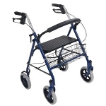 Durable 4-Wheel Rollator with Fold-Up Removable Back, 8