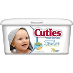 Cuties Baby Wipes Fragrance Free - Qty: PK of 80 EA