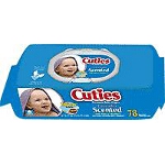 Cuties  Baby Wipes Quilted Scented, Lavender - Qty: PK of 78 EA