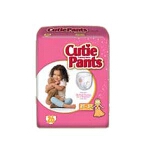 Cuties Training Pants for Girls 2T-3T, up to 34 lbs - Qty: PK of 26 EA