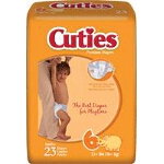 Prevail  Cuties Baby Diaper Size 6, 35 lb - Qty: BG of 23 EA