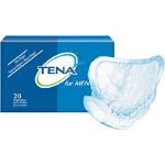 TENA For Men  Men's Incontinence Pads Moderate Absorbency Holds 6 - 12 oz. of Fluid, White, Latex-free - Qty: PK of 20 EA